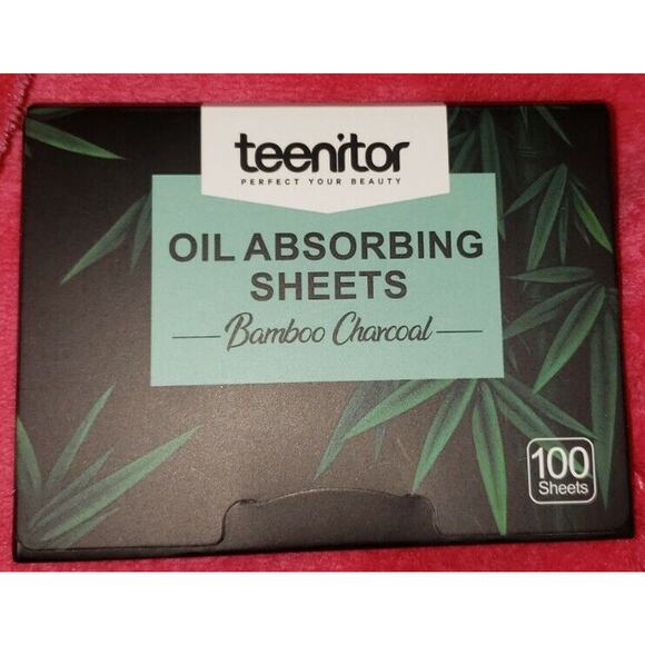 100 Sheets Natural Blotting Paper for Oily Skin w Bamboo Charcoal Oil Blot.. NEW - Picture 3 of 6
